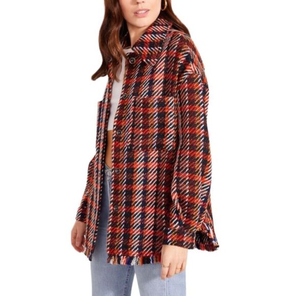 STEVE Madden Multi Final Warning Shacket - Picture 3 of 15